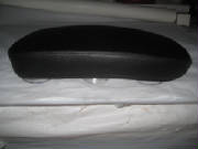 Rear Passenger Pillion Pad - Removable Black Leather