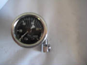 Oil pressure gauge w/90° 1/8 npt  chrome fitting