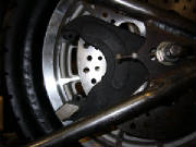Harley Davidson Sportster - Custom Rigid - Alternative Cycle build I - mounting the rear disc