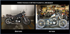 1980 Honda CB750 Hardtail Conversion